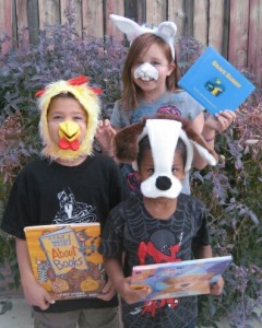 Even the smallest bit of costume helps kids transform into book characters. Watch for sales around Halloween.