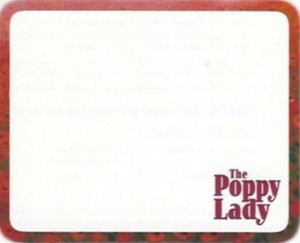 Here’s what Barbara Elizabeth Walsh’s bookplate design for The Poppy Lady: Moina Belle Michael and Her Tribute to Veterans (Calkins Creek)