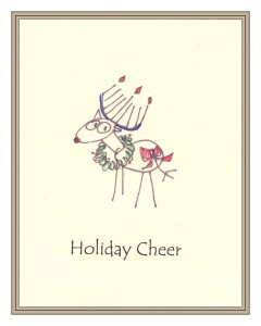 Card - Holiday Cheer Reindeer with border2
