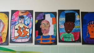 I loved that student art and writing filled the halls.